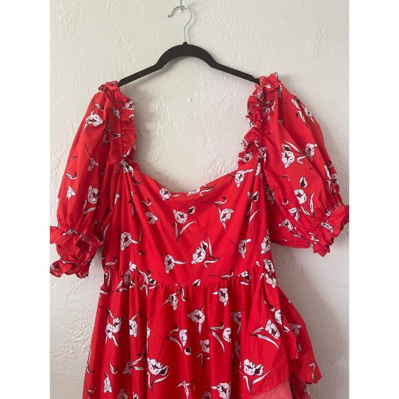 NWOT The Ruffle Gown Dress in Sweet Caroline Floral Print Coquette Milk Maid 3X - Picture 5 of 15